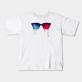 3D Psychedelic / Goa Meditation Glasses Kids T-Shirt